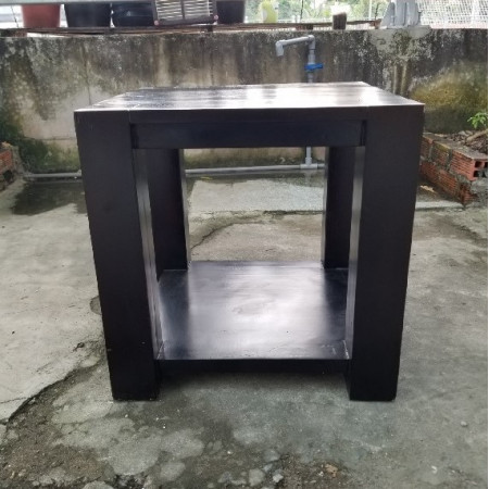 ChunKy Walnut : Đôn Trang Trí Gỗ Sồi - 2 Tầng
